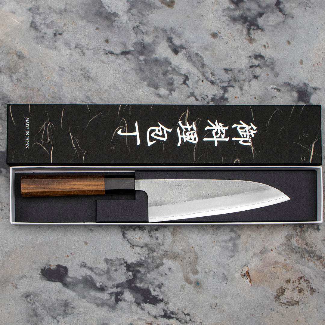 Santoku 16,5 cm Yoshikane Nashiji Shirogami#2/SS