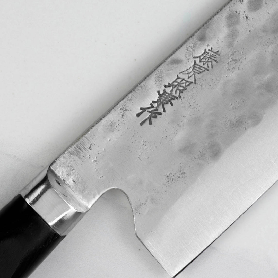 Santoku 17 cm Teruyasu Fujiwara Shirogami#1/SS Pakka