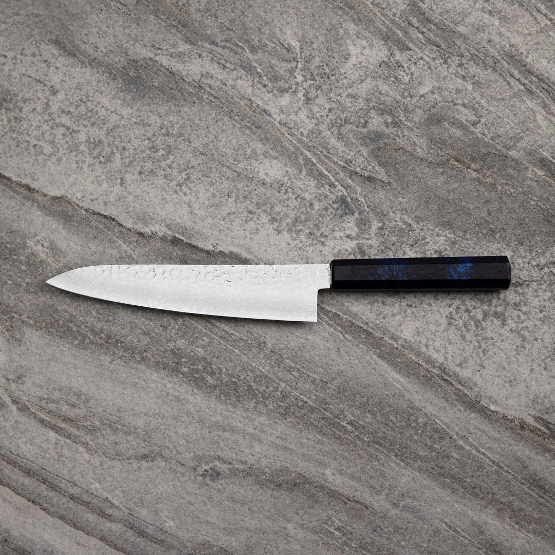 Gyuto 21 cm Sakai Takayuki Nanairo VG-10 Blue