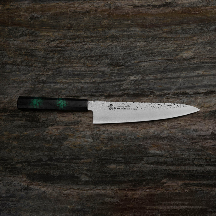 Gyuto 21 cm Sakai Takayuki Nanairo VG-10 Green