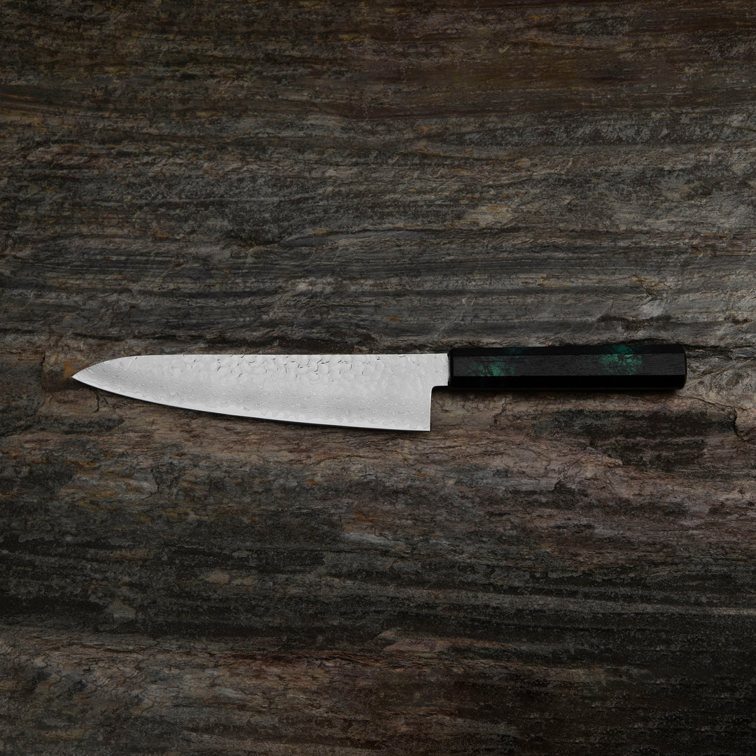Gyuto 21 cm Sakai Takayuki Nanairo VG-10 Green