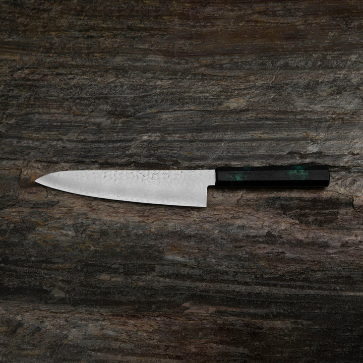 Gyuto 21 cm Sakai Takayuki Nanairo VG-10 Green