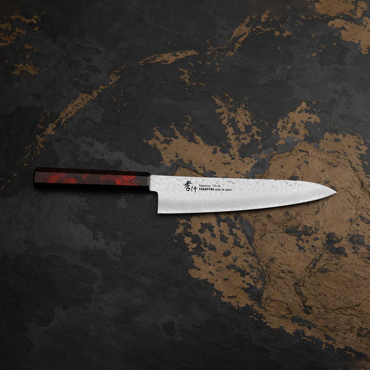 Gyuto 21 cm Sakai Takayuki Nanairo VG-10 Wine