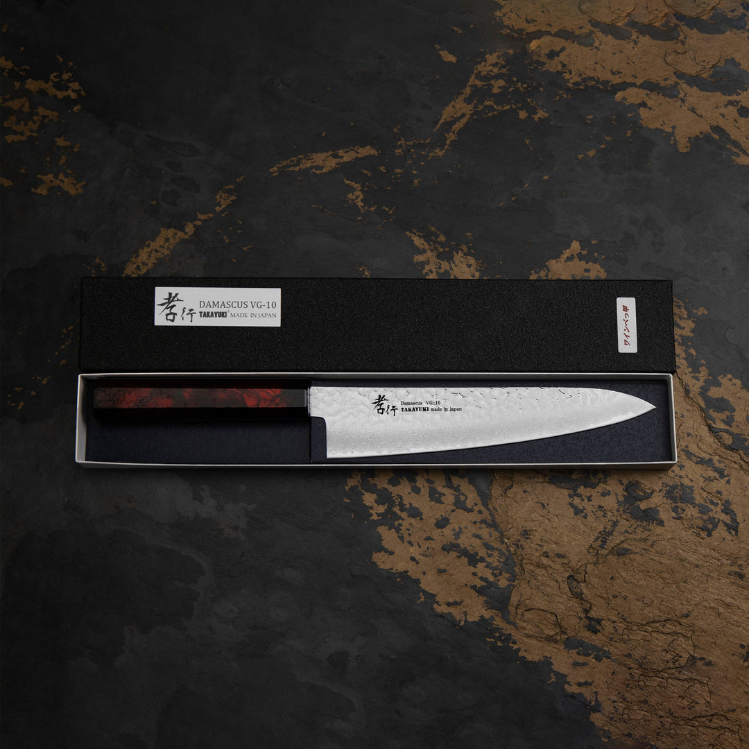 Gyuto 21 cm Sakai Takayuki Nanairo VG-10 Wine