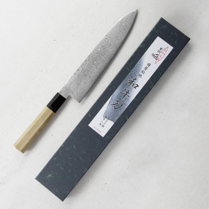 Gyuto 24 cm Misuzu Hamono AUS10 Damascus