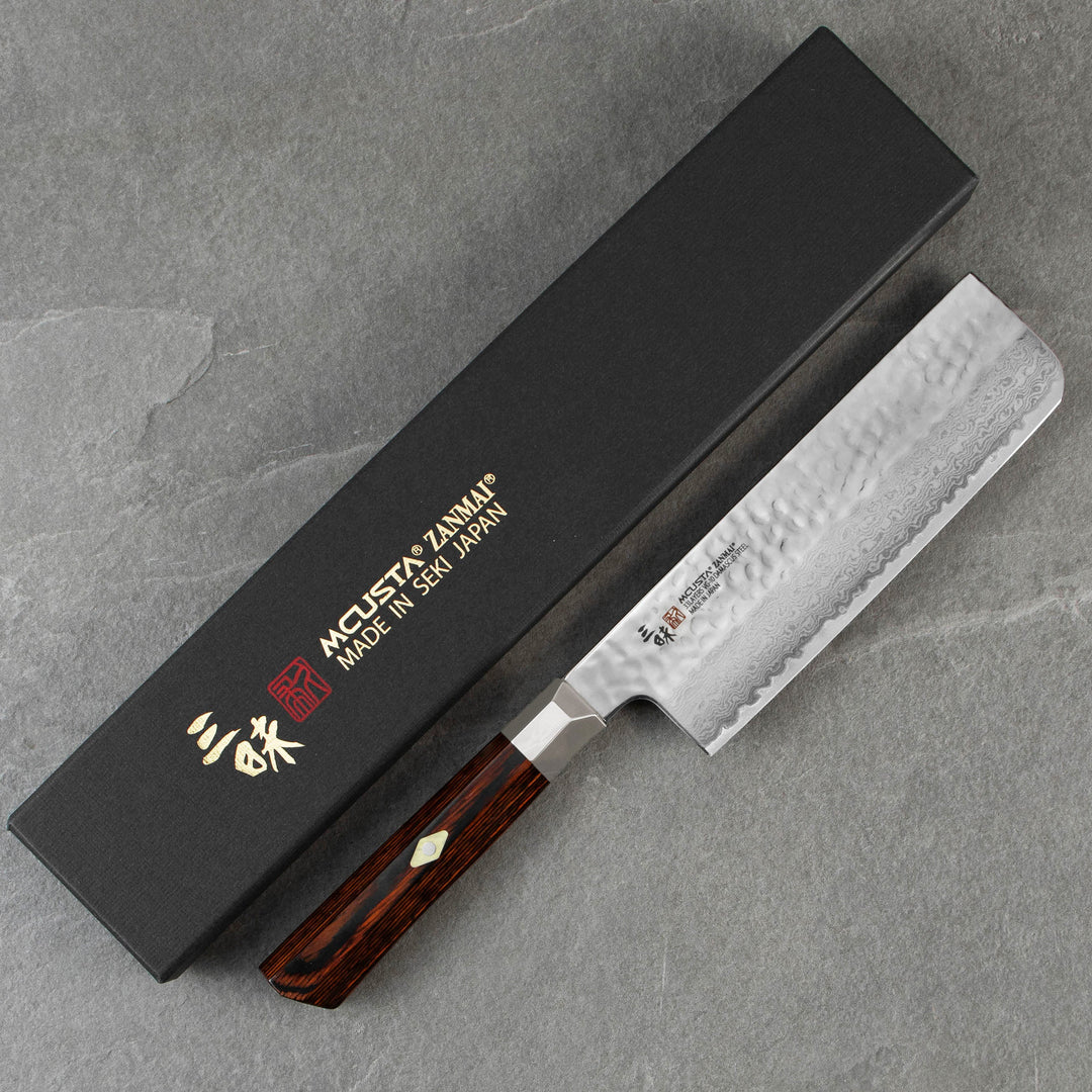 Nakiri 16,5 cm Mcusta Zanmai Supreme Hammered VG-10