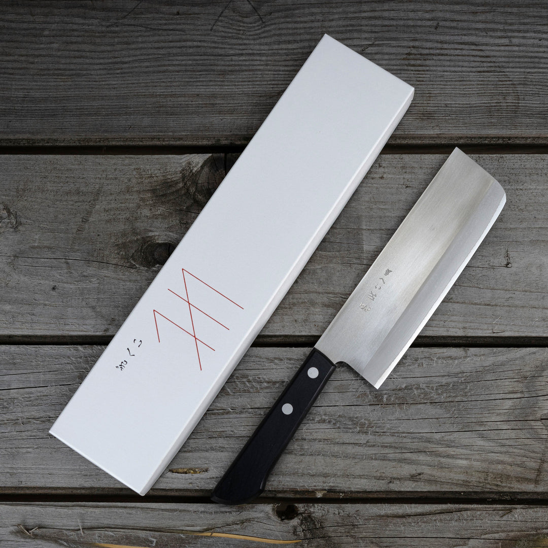 Nakiri 16,5 cm Gihei HAP-40/SS Western Pakka