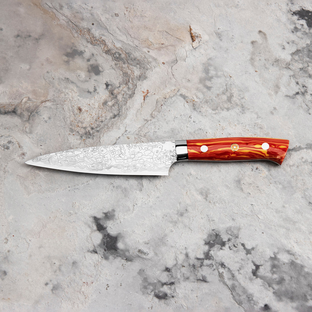 Petty 15 cm Takeshi Saji Red Turquise R-2 LIMITED