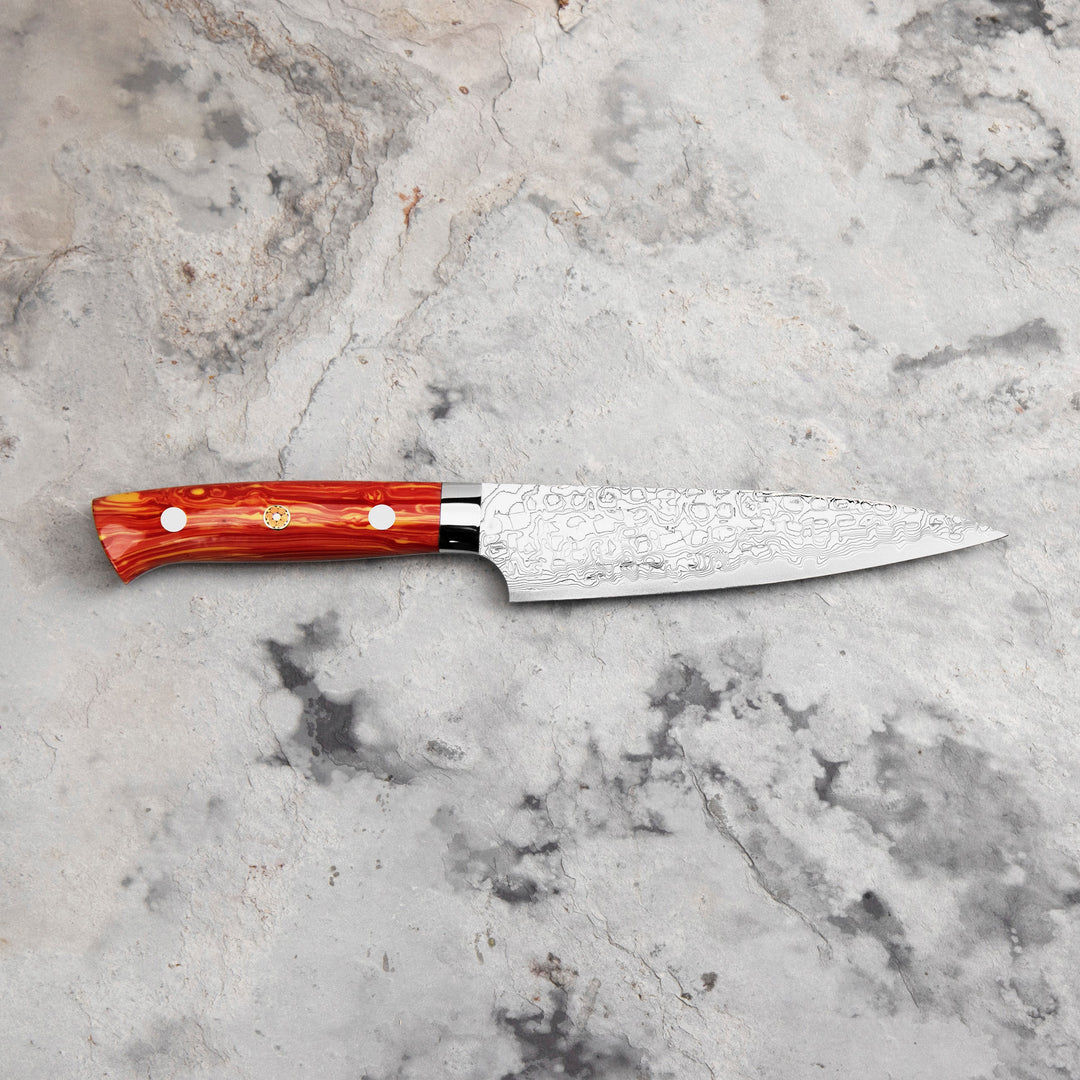 Petty 15 cm Takeshi Saji Red Turquise R-2 LIMITED