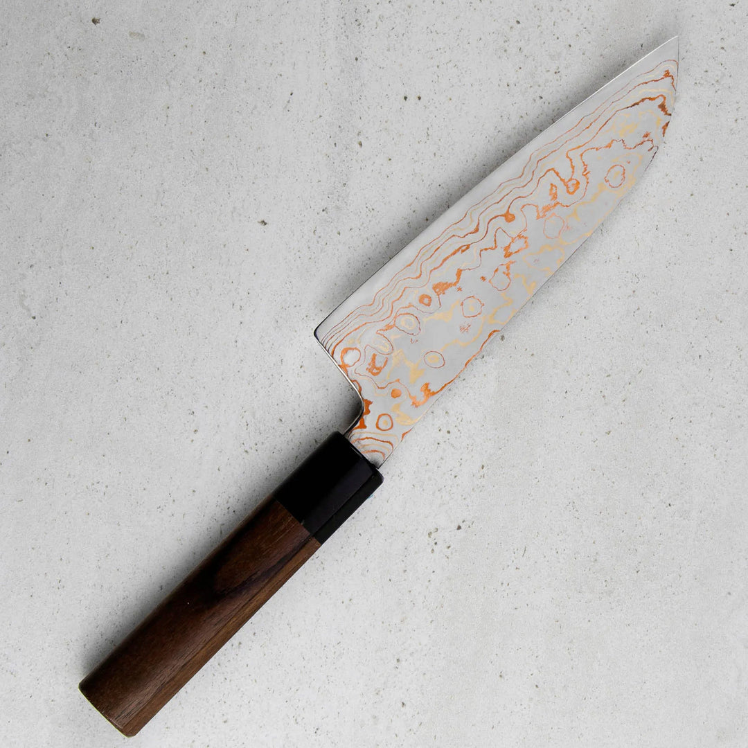 Santoku 16,5 cm Tsukasa Hinoura Color Damascus VS2
