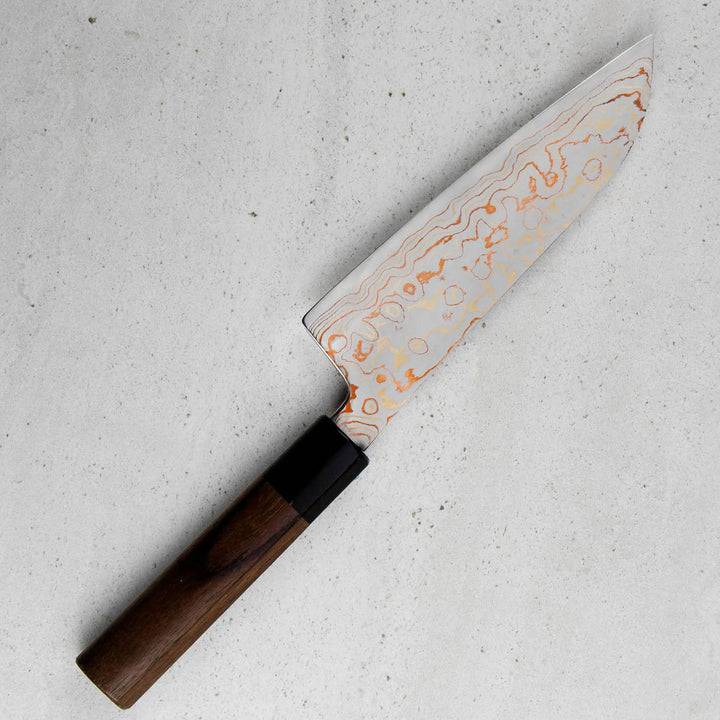 Santoku 16,5 cm Tsukasa Hinoura Color Damascus VS2