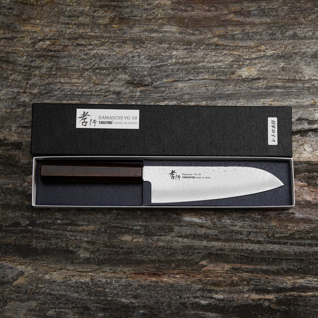 Santoku 17 cm Sakai Takayuki Nanairo VG-10 Retro