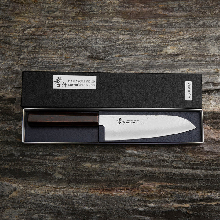 Santoku 17 cm Sakai Takayuki Nanairo VG-10 Retro