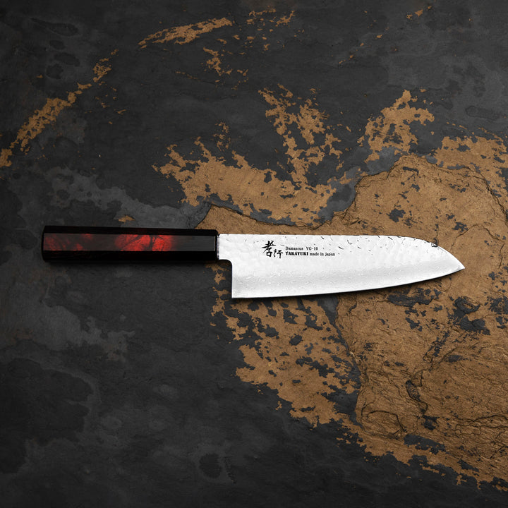 Santoku 17 cm Sakai Takayuki Nanairo VG-10 Wine