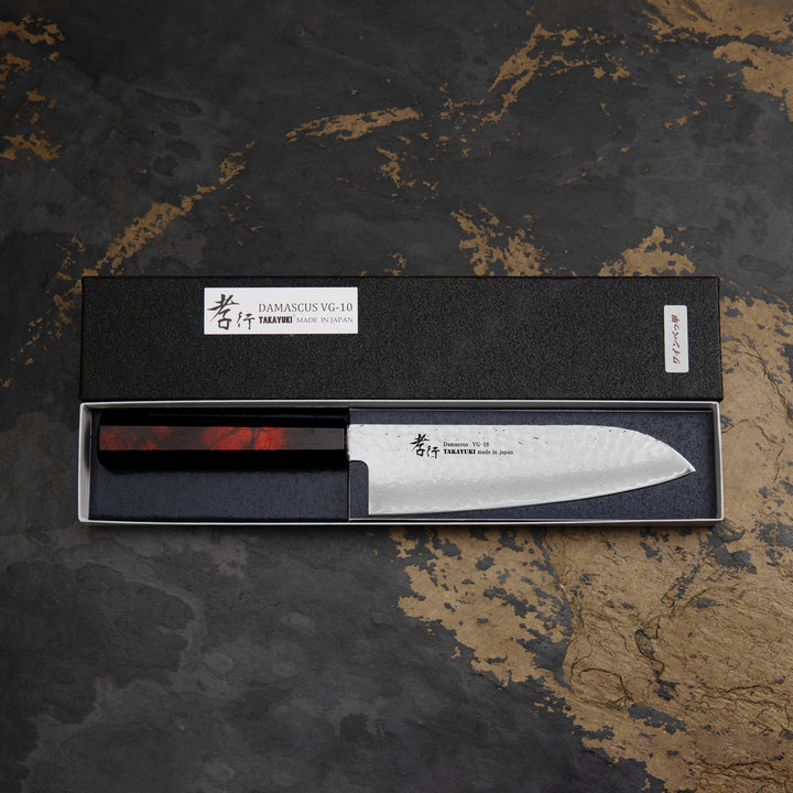 Santoku 17 cm Sakai Takayuki Nanairo VG-10 Wine