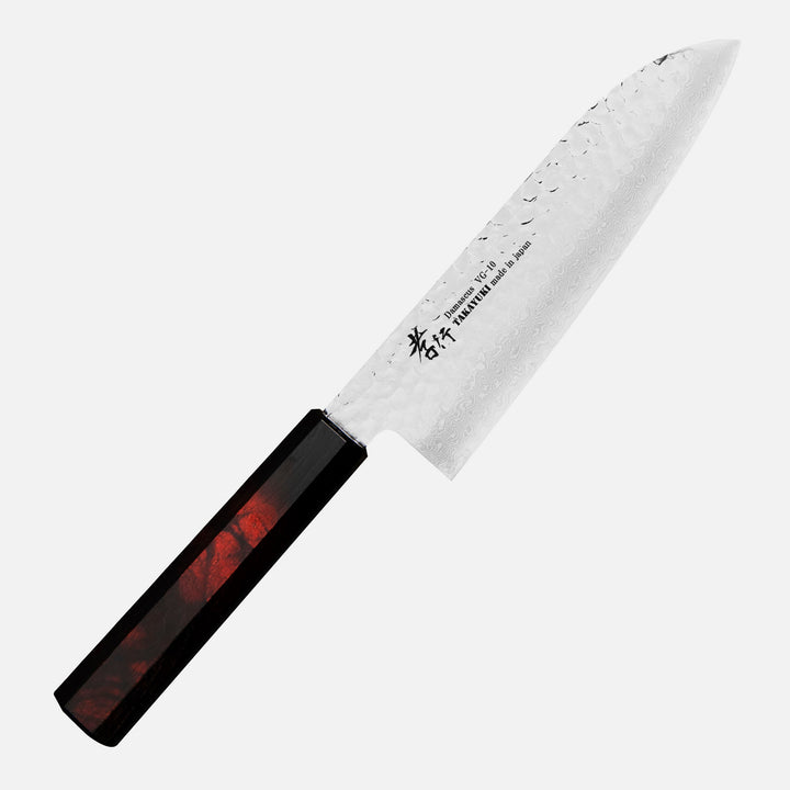 Santoku 17 cm Sakai Takayuki Nanairo VG-10 Wine