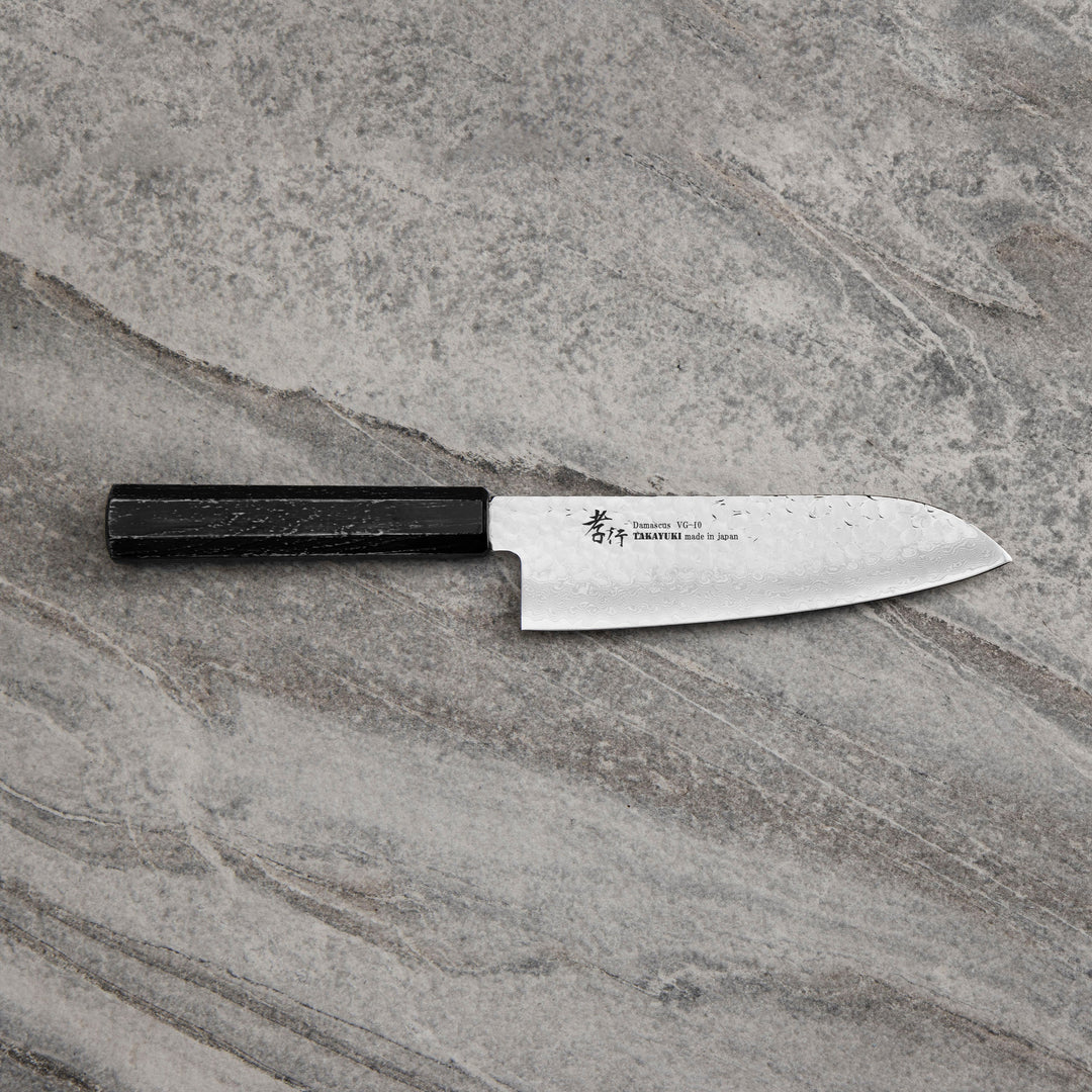 Santoku 17 cm Sakai Takayuki Nanairo VG-10 Ebony