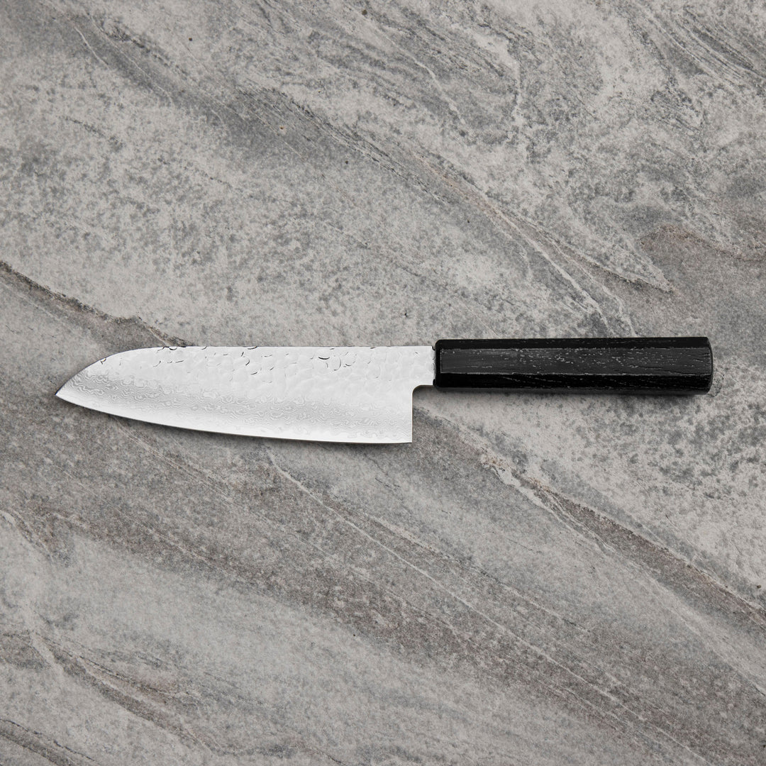 Santoku 17 cm Sakai Takayuki Nanairo VG-10 Ebony