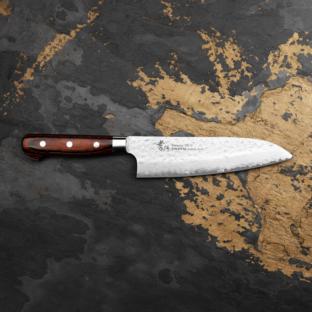 Santoku 18 cm Sakai Takayuki Hammered VG-10