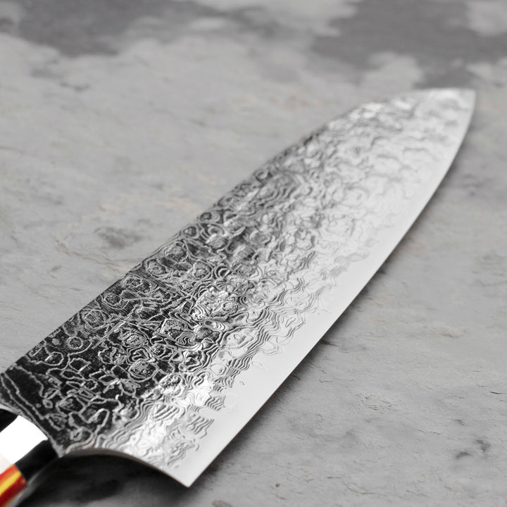 Santoku 18 cm Takeshi Saji Red Turquise R-2 LIMITED