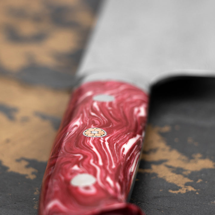 Santoku 18 cm Takeshi Saji Red Turquise R-2